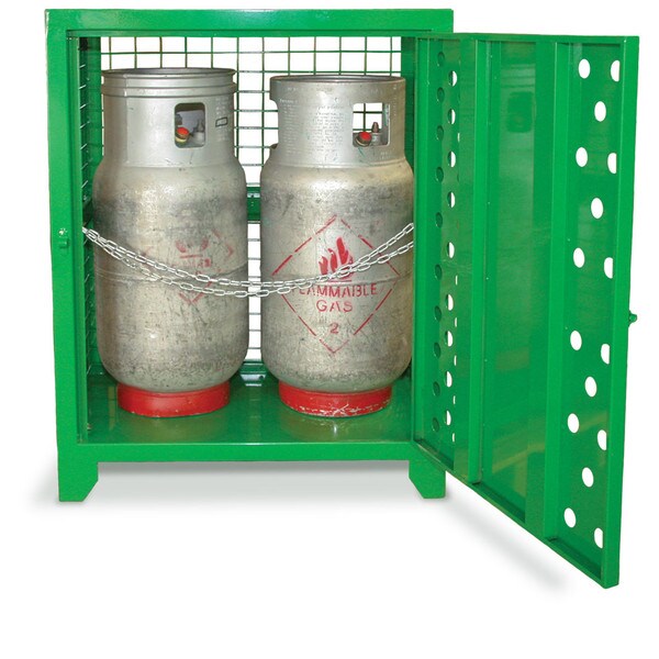 GSC2 Gas Cylinder Storage Cabinet - 2 Bottle | Gas bottle storage | AS4332 | Safety cabinets | Ecospill | Brisbane Sydney Melbourne Adelaide Perth | Canberra | Best gas bottle storage | best practic